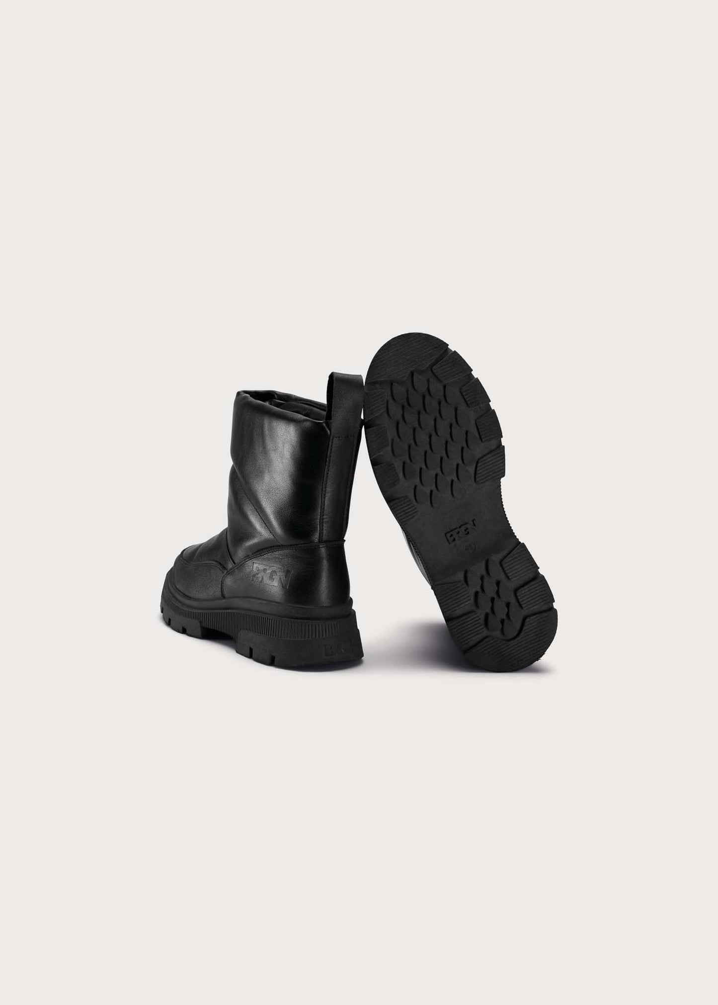 BRGN Bubble Boot Shoes 095 New Black