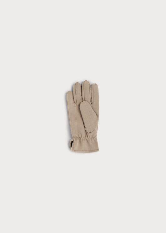 BRGN Gloves Accessories 139 Taupe Pinstripe