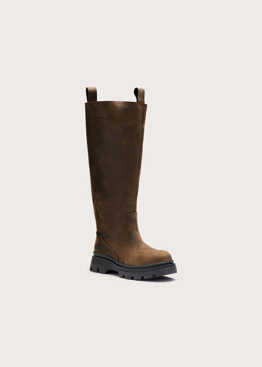 BRGN High Leather Boots Shoes 185 Brown