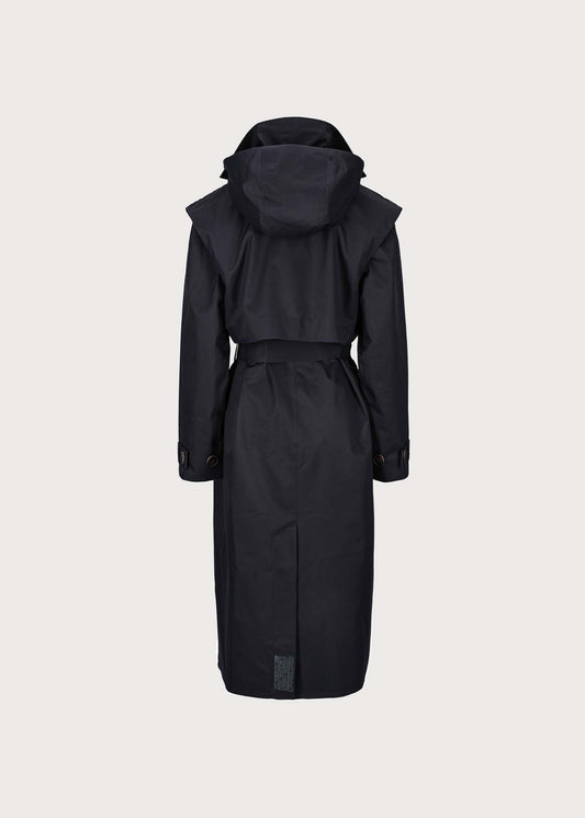 BRGN Regndråpe Trench Coat Coats 095 New Black