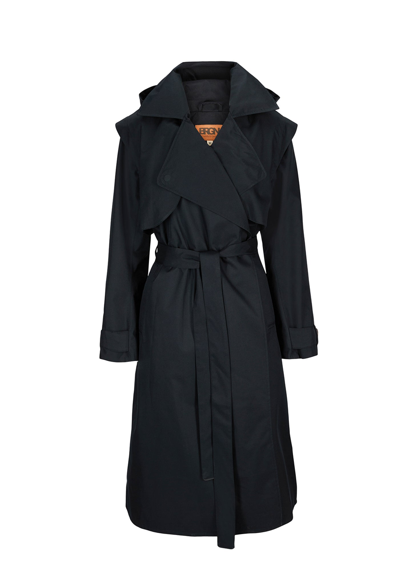 BRGN Regndråpe Trench Coat Coats 095 New Black
