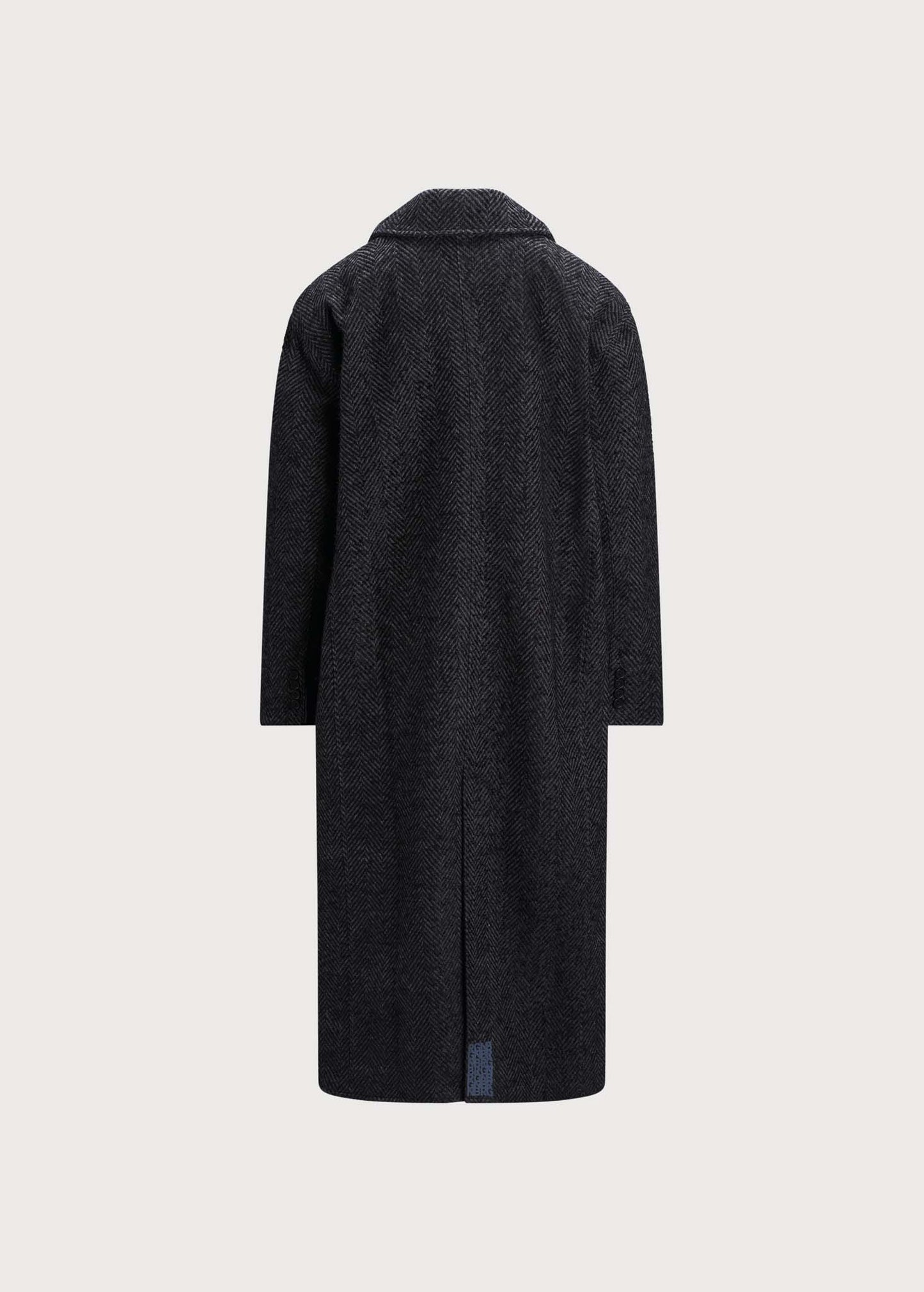 Regntid Coat - Black Herringbone
