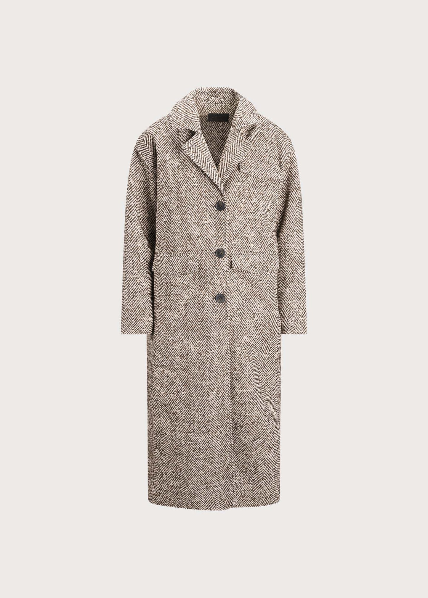 Regntid Coat - Brown Herringbone
