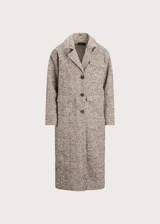 Regntid Coat - Brown Herringbone