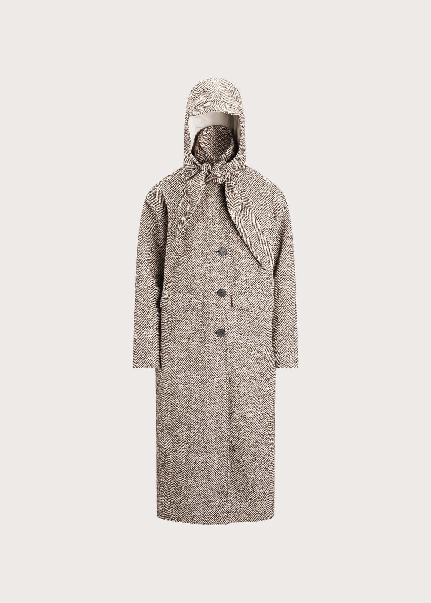 Regntid Coat - Brown Herringbone
