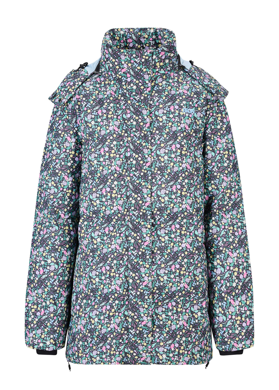 BRGN SNOW BRGN Snow Puffer Coats 908 DAAE Flower Black