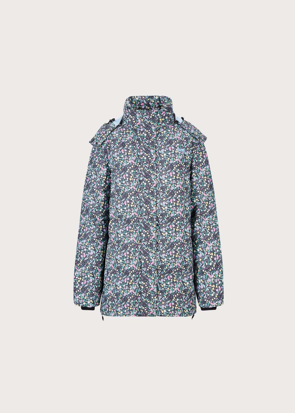 BRGN SNOW BRGN Snow Puffer Coats 908 DAAE Flower Black