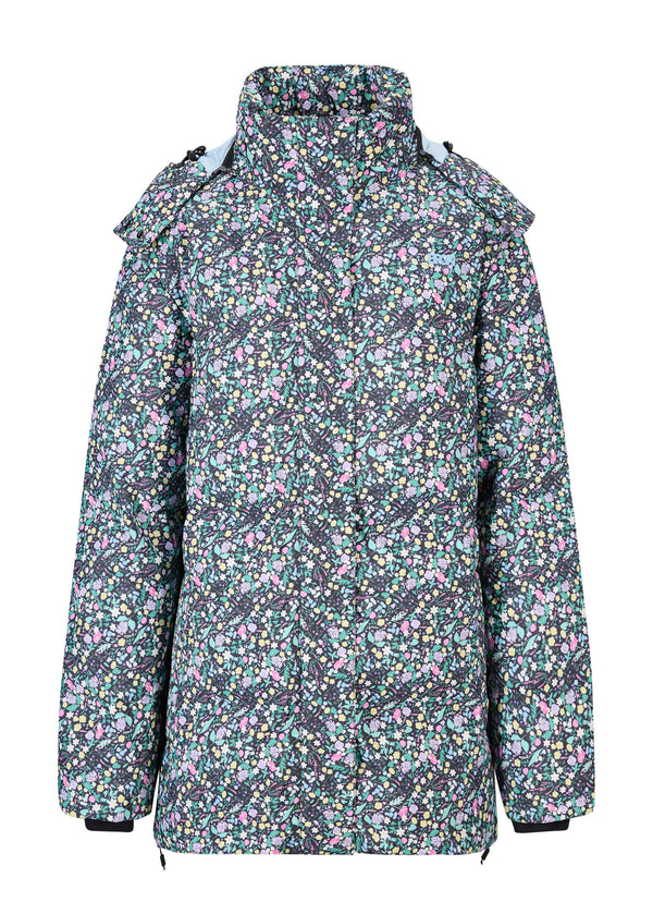 BRGN SNOW BRGN Snow Puffer Coats 908 DAAE Flower Black