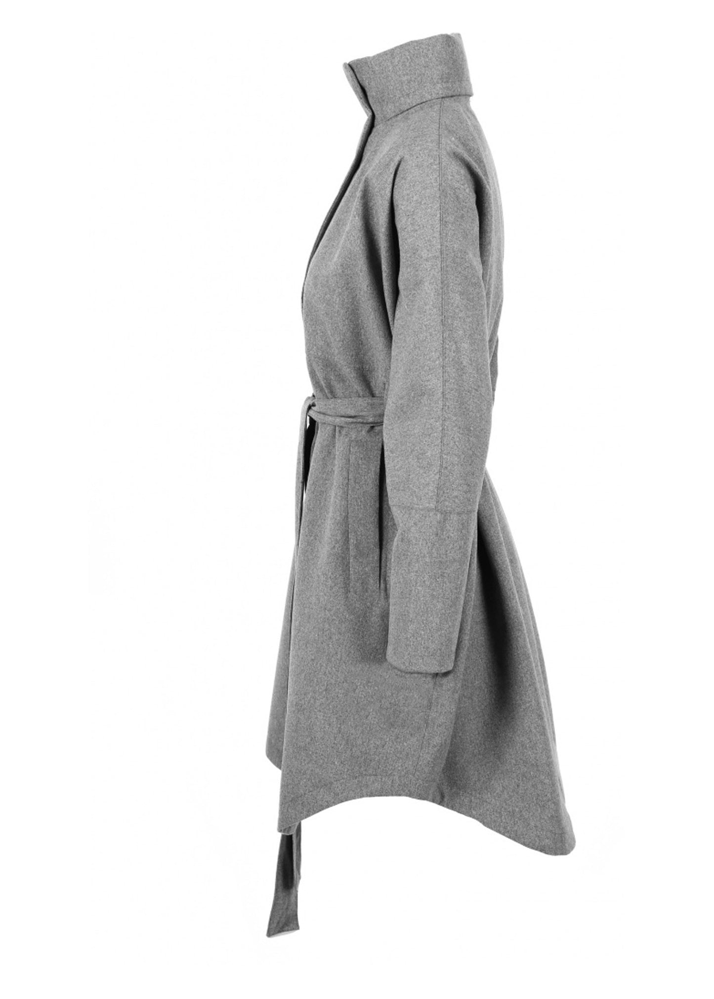 BRGN Bris Poncho Coats 060 Grey Melange