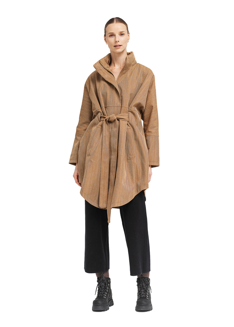 BRGN by Lunde & Gaundal Bris Poncho Coats 147 Camel Tweed