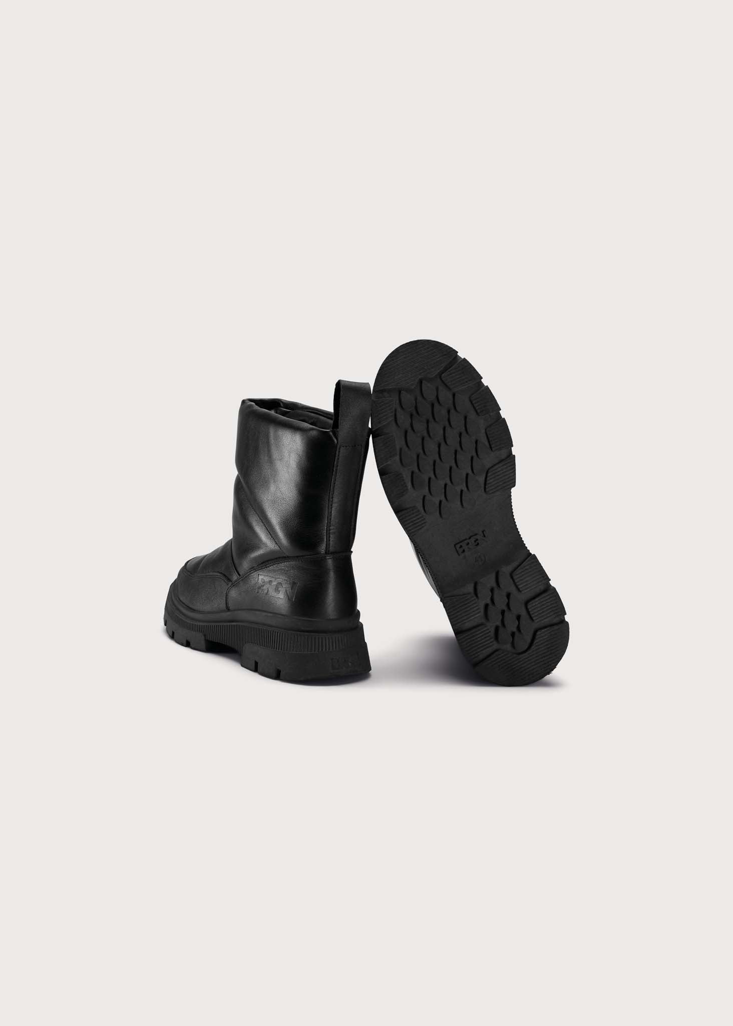BRGN Bubble Boot Shoes 095 New Black