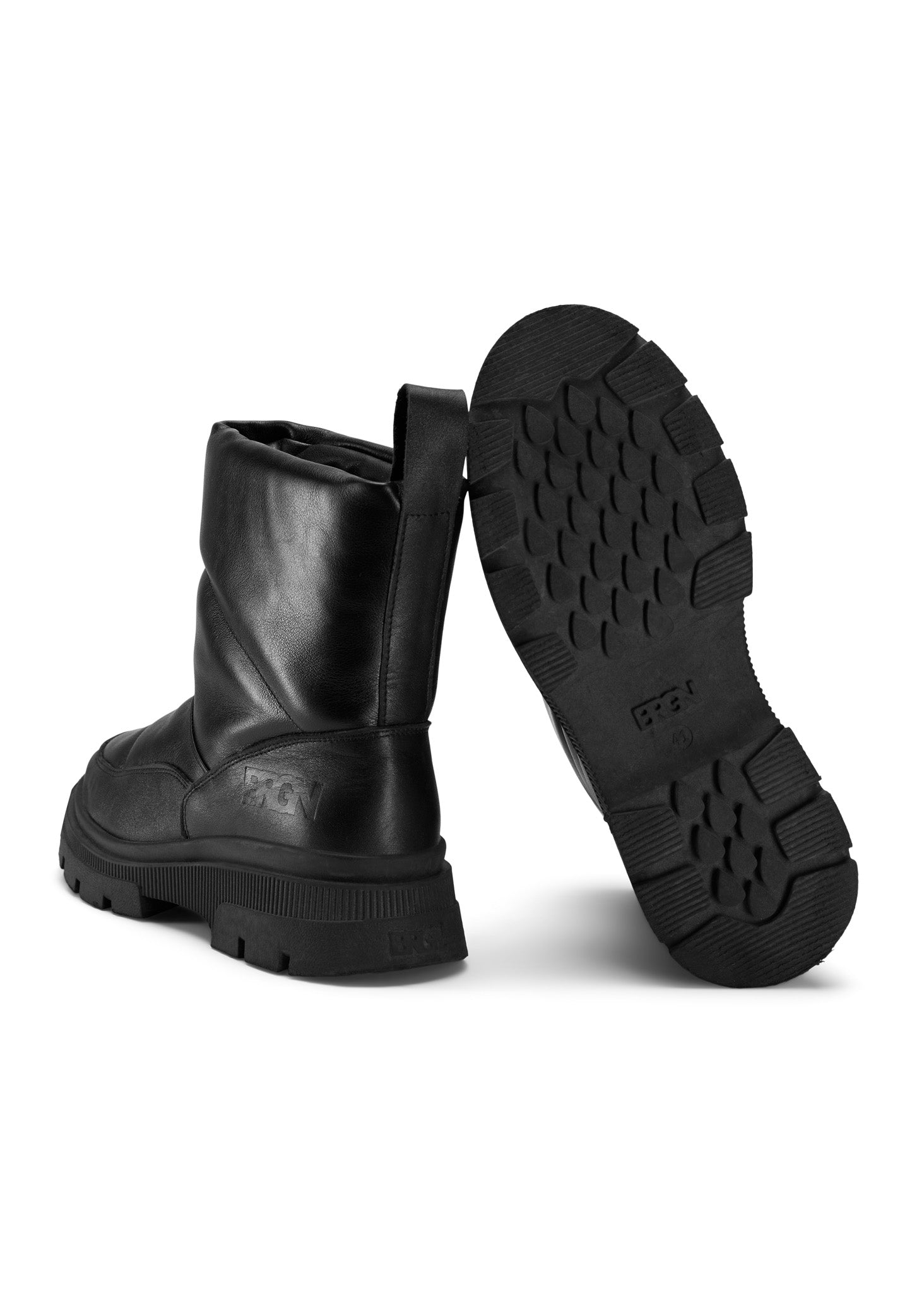 BRGN Bubble Boot Shoes 095 New Black