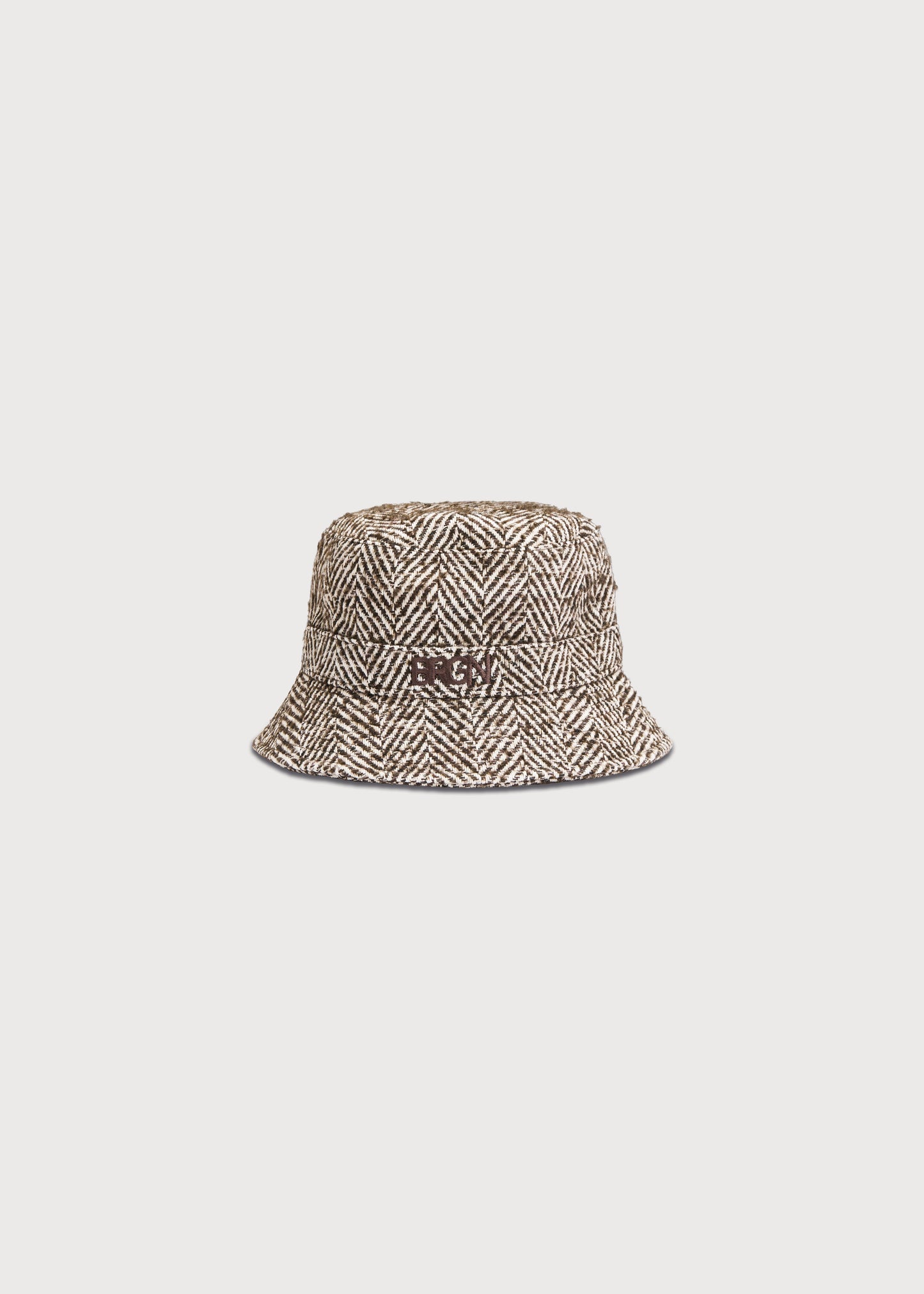 BRGN Bucket Accessories 172 Brown Herringbone