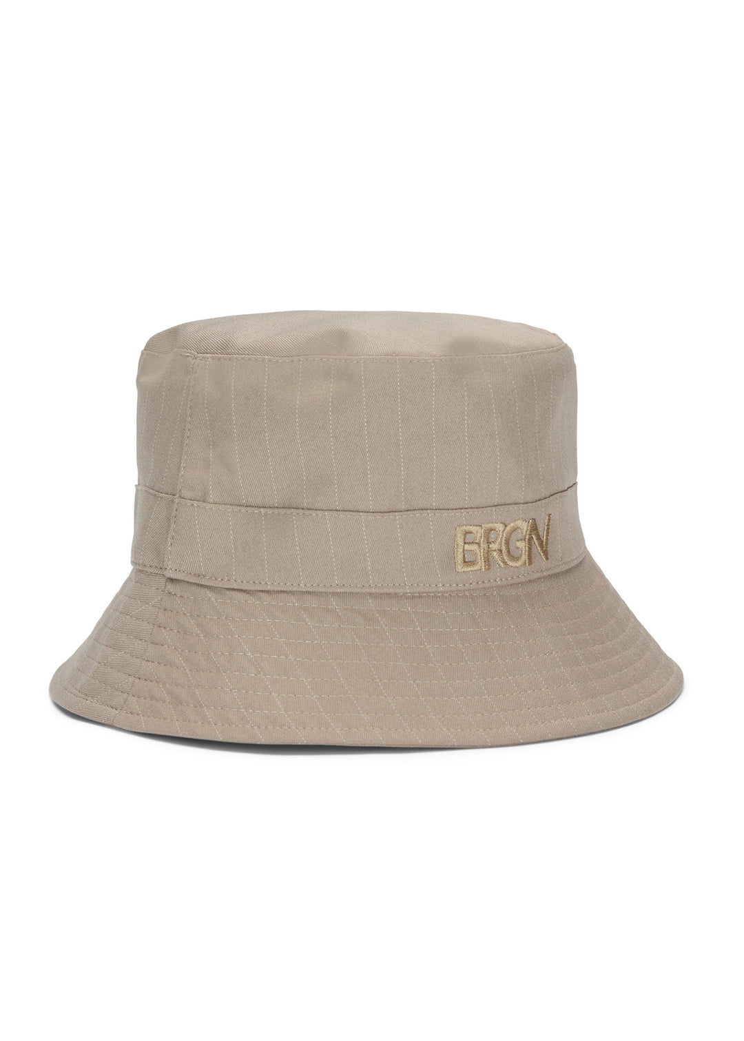 BRGN Bucket Accessories 139 Taupe Pinstripe