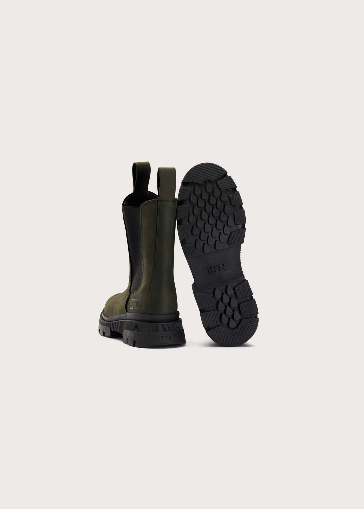 BRGN Chelsea Boot Shoes 880 Rosin Dark Green