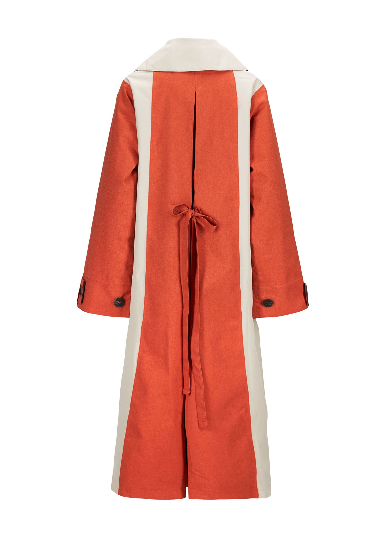 BRGN Cloudy kontrast kåpe Coats 135-275 Sand / Sunset Orange