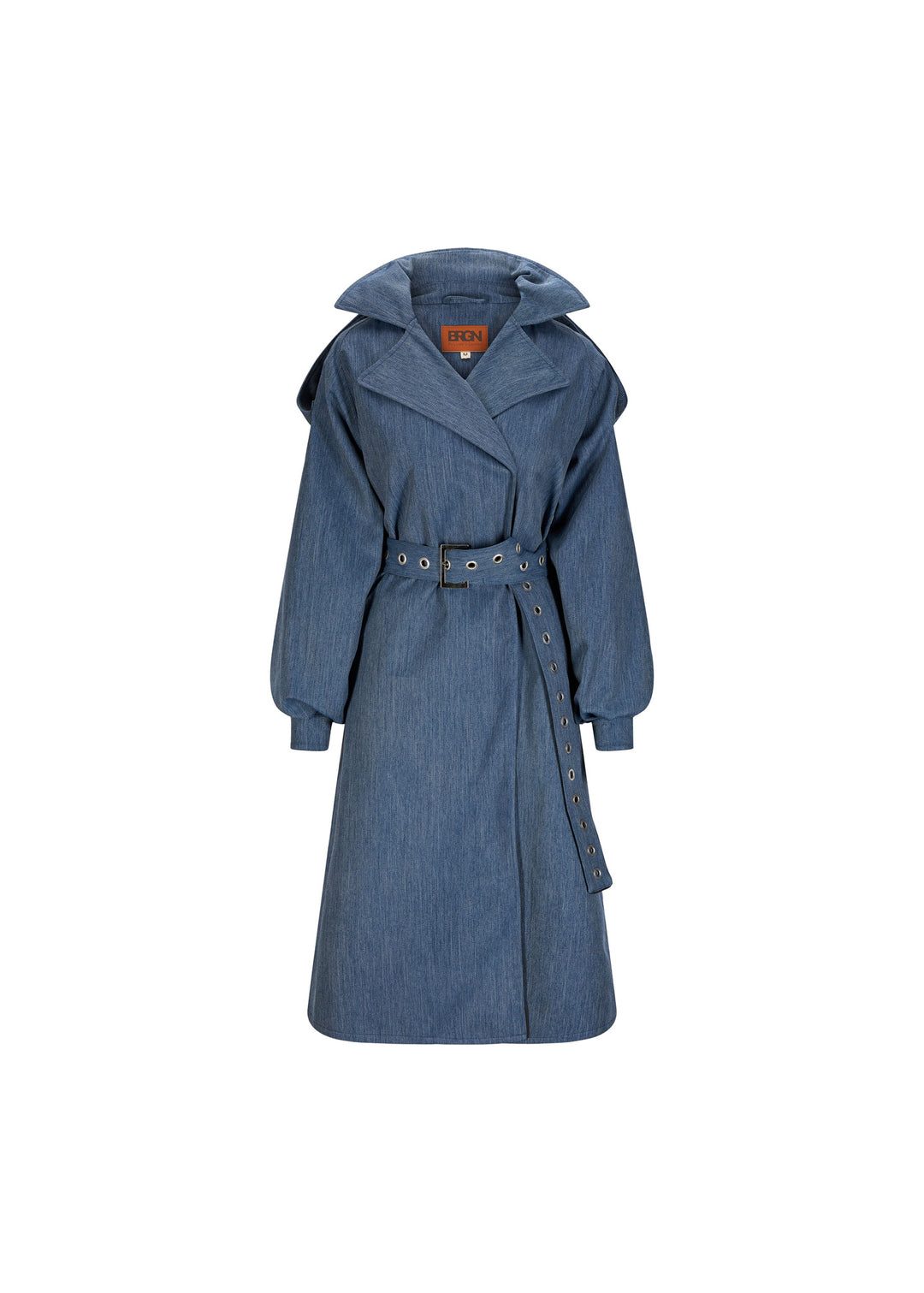 BRGN by Lunde & Gaundal Duskregn Maxi Trench Coat Coats 735 Denim Blue