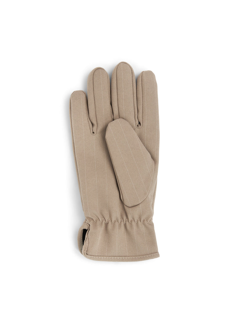 BRGN Gloves Accessories 139 Taupe Pinstripe