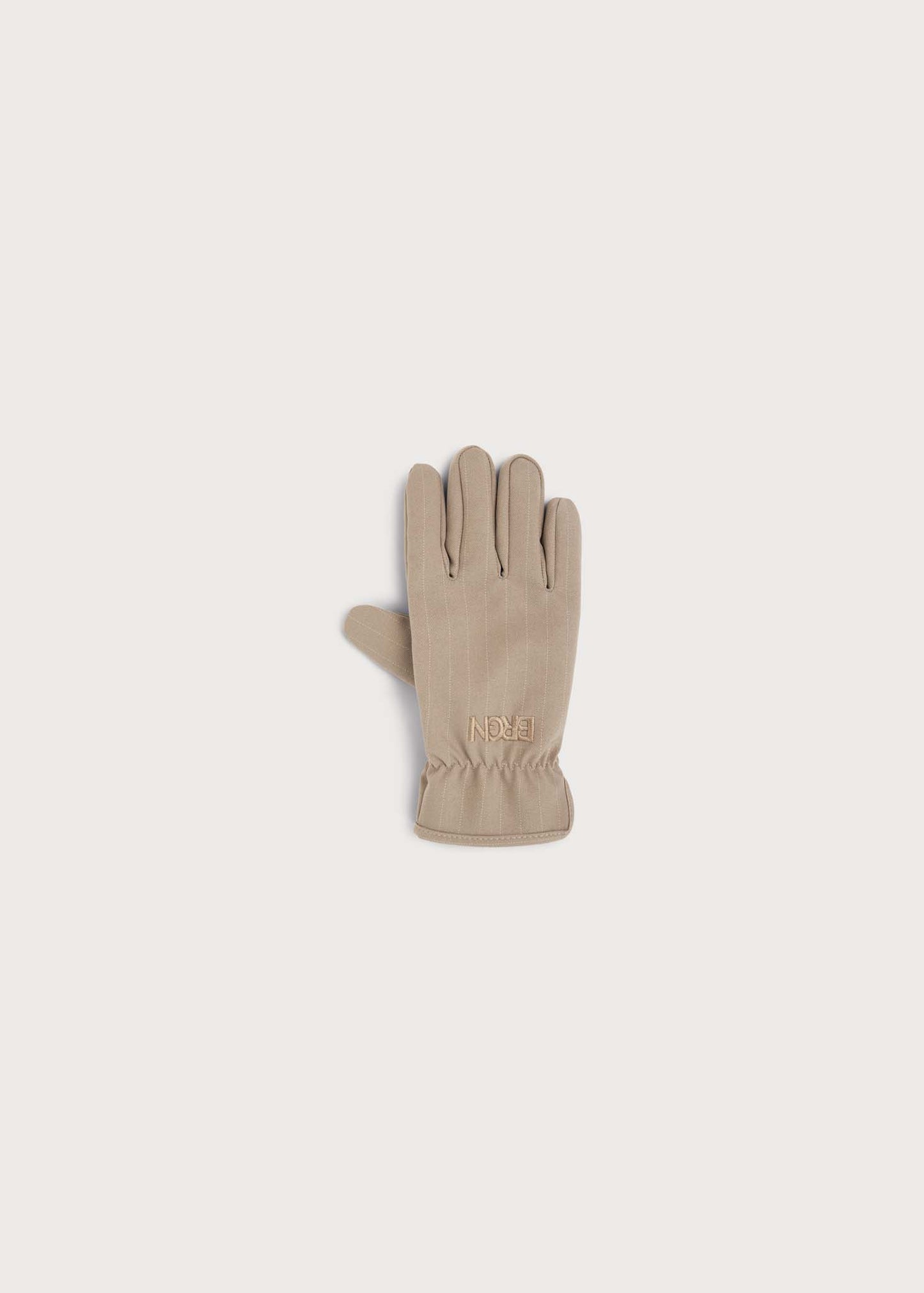 BRGN Gloves Accessories 139 Taupe Pinstripe