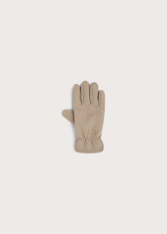 BRGN Gloves Accessories 139 Taupe Pinstripe