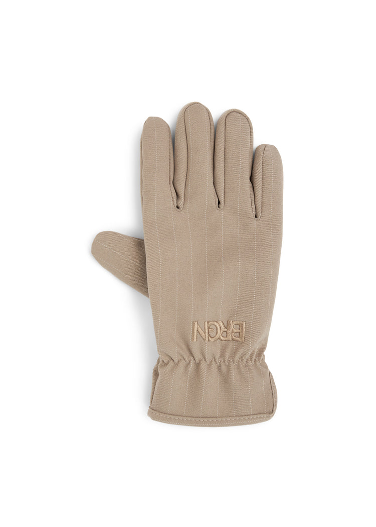 BRGN Gloves Accessories 139 Taupe Pinstripe