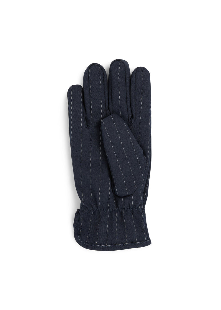 BRGN Gloves Accessories 790 Navy Pinstripe