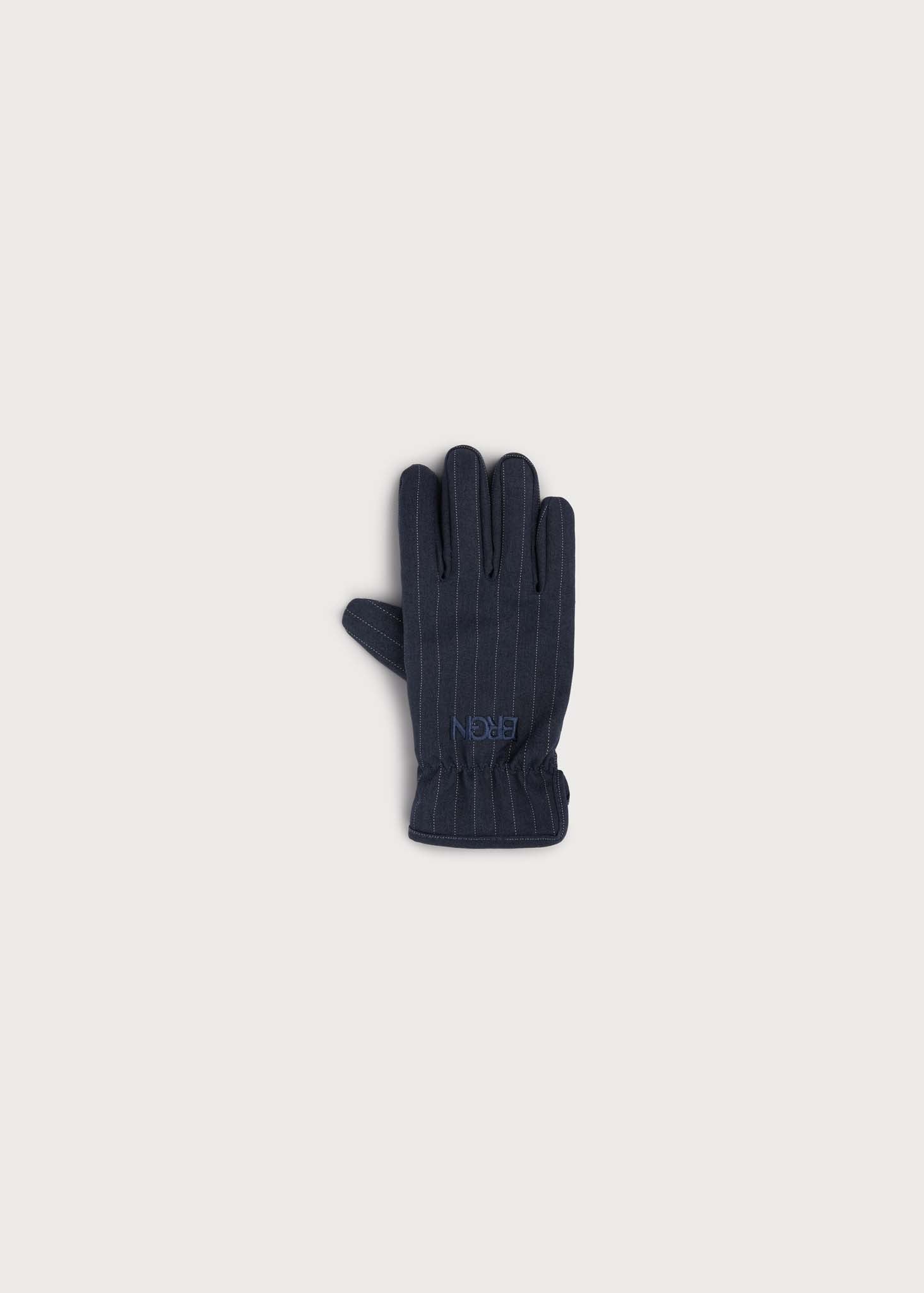 BRGN Gloves Accessories 790 Navy Pinstripe