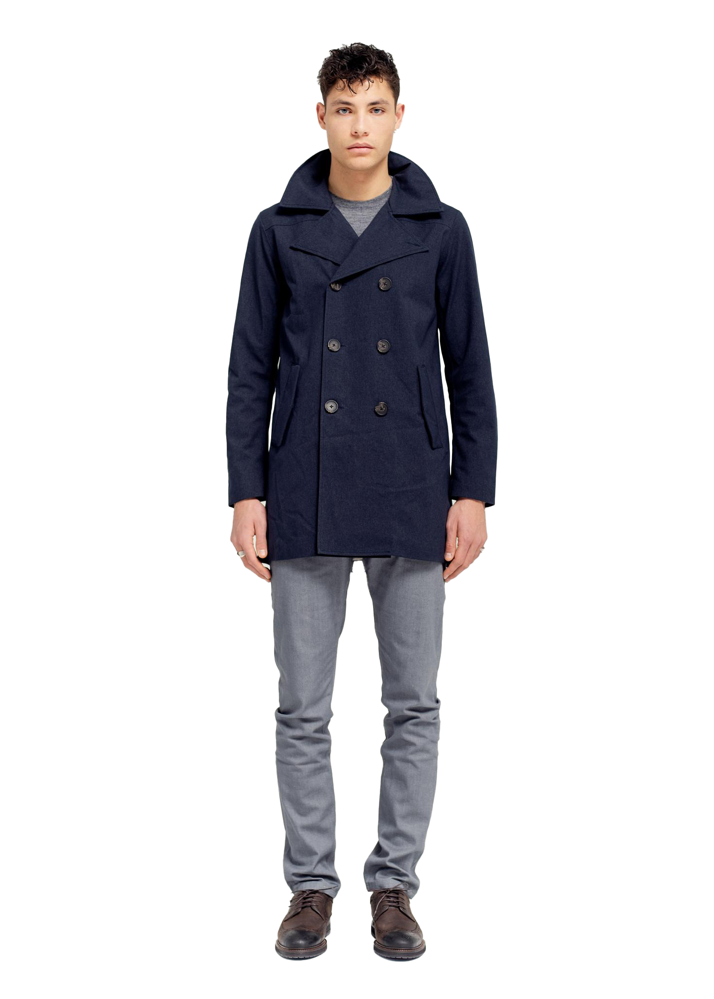 BRGN Hagl Coat Coats 795 Dark Navy