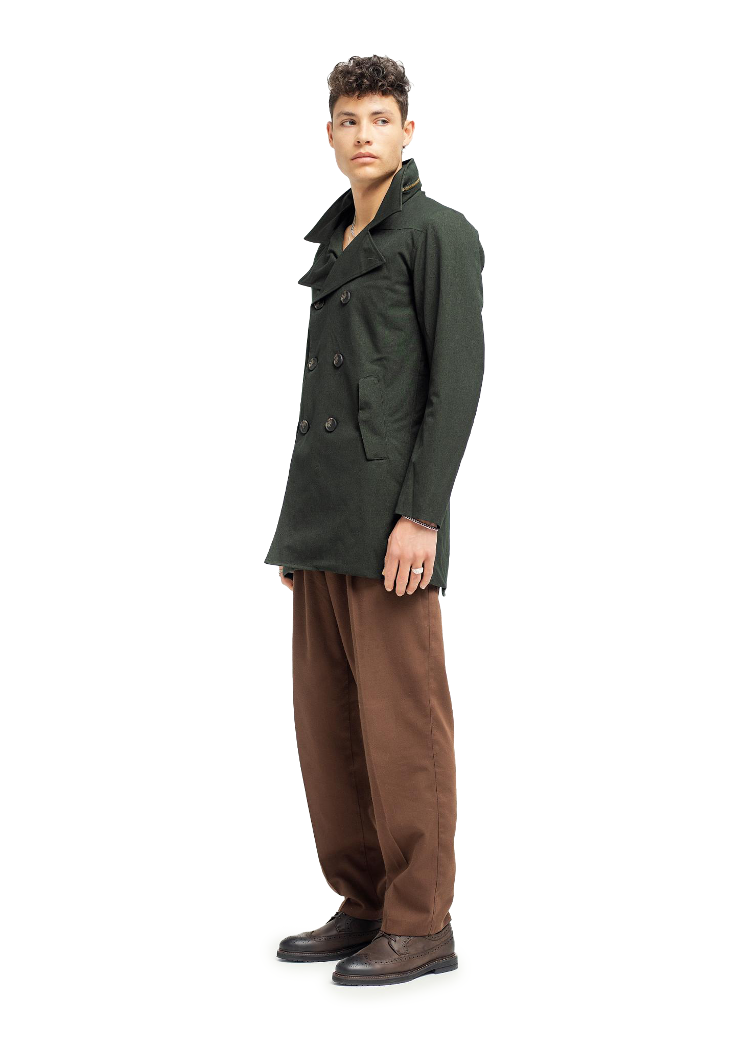 BRGN by Lunde & Gaundal Hagl Coat Coats 880 Rosin Dark Green