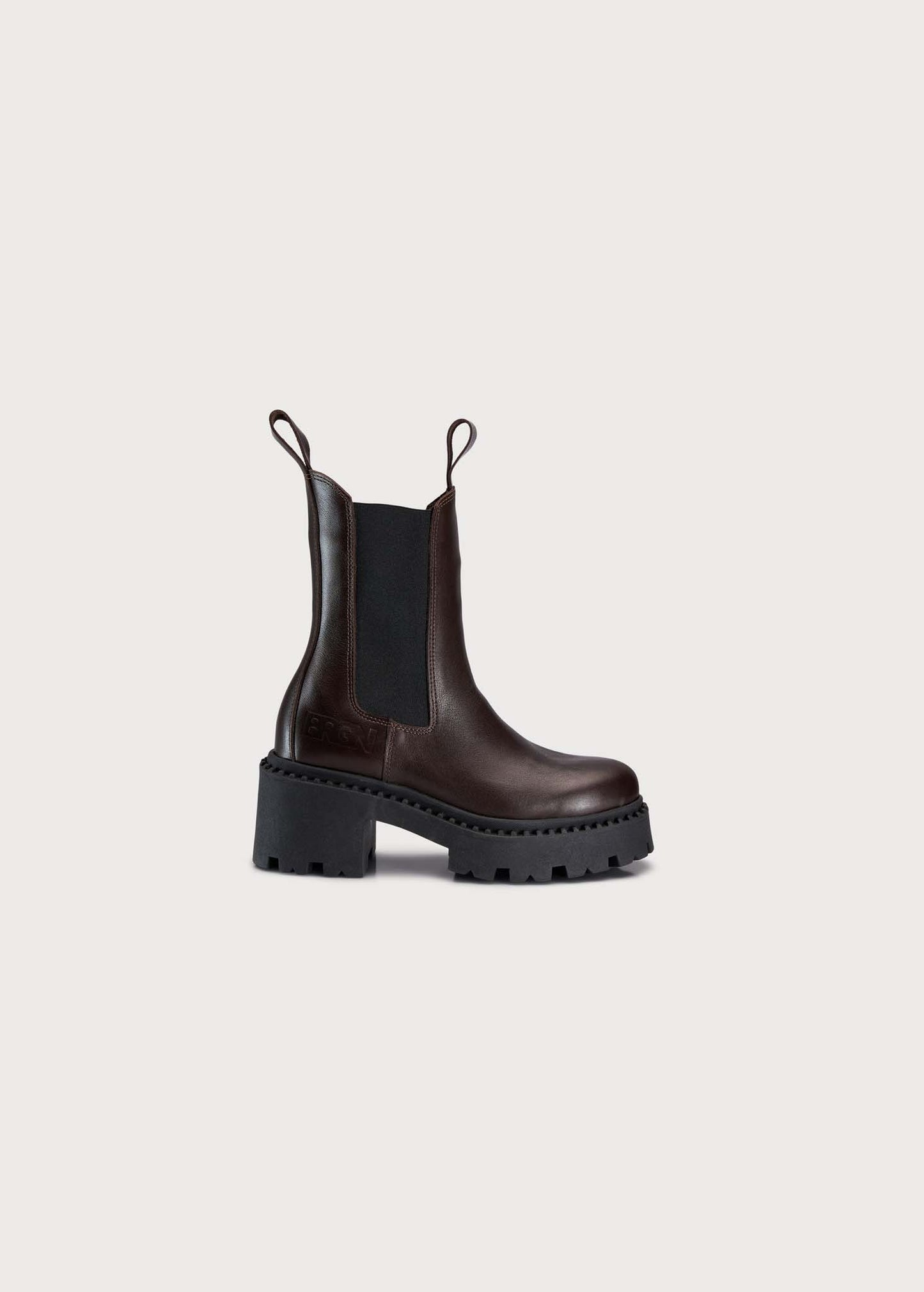 BRGN Heel Chelsea Boot Shoes 185 Brown