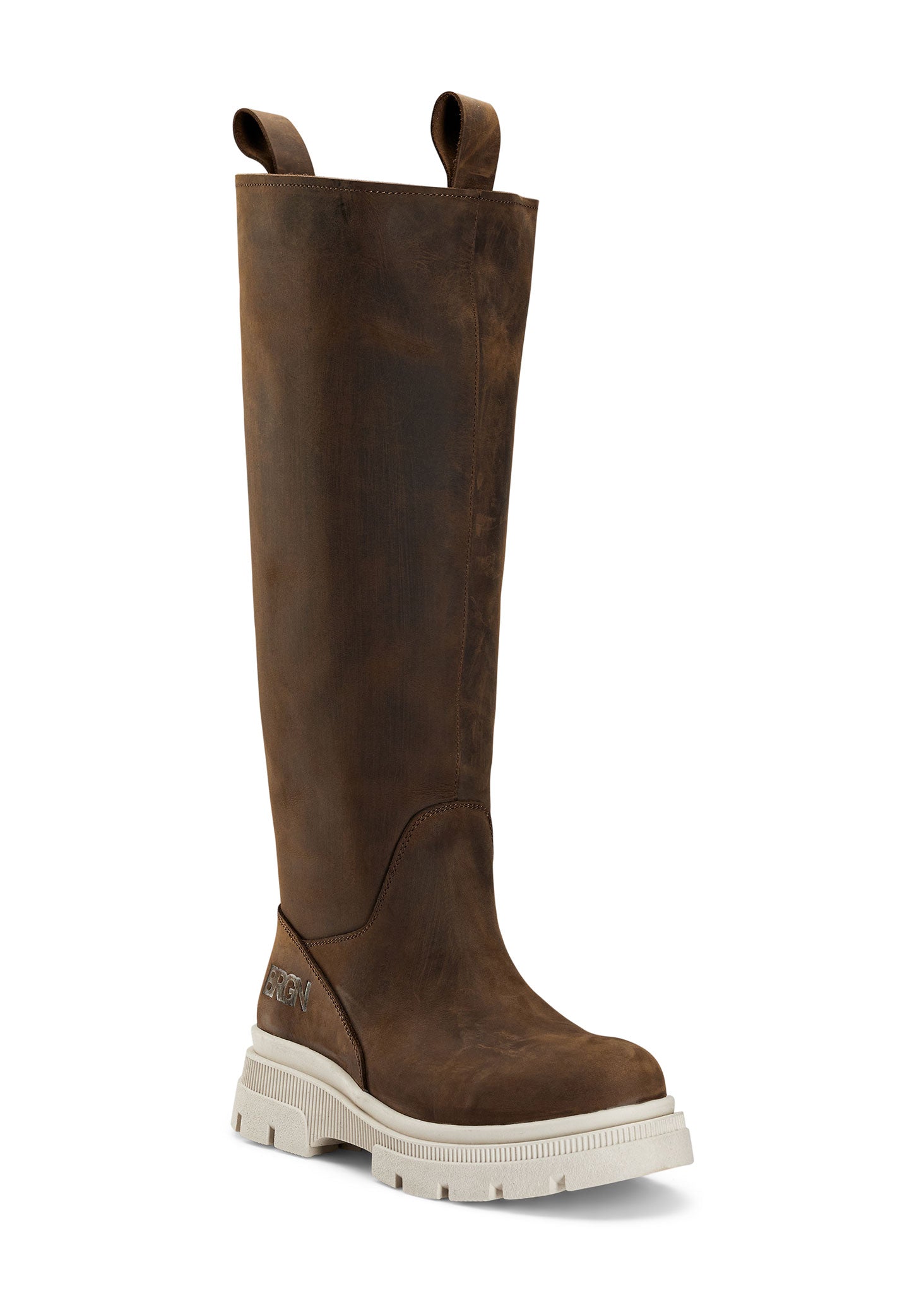 BRGN High Leather Boots Shoes 187 Chocolate Brown / 135 Sand