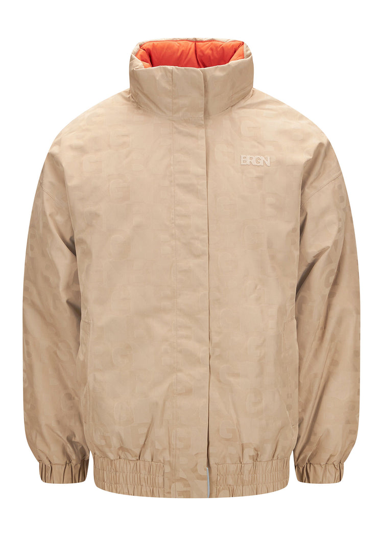 BRGN by Lunde & Gaundal Istapp Bomber Jacket Limited edition Coats 133 BRGN Sand Jacquard