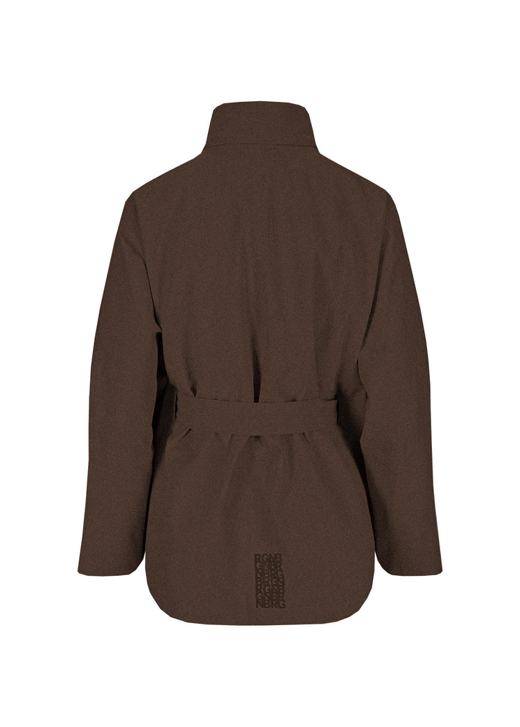 BRGN Kuling Poncho Coats 187 Chocolate Brown