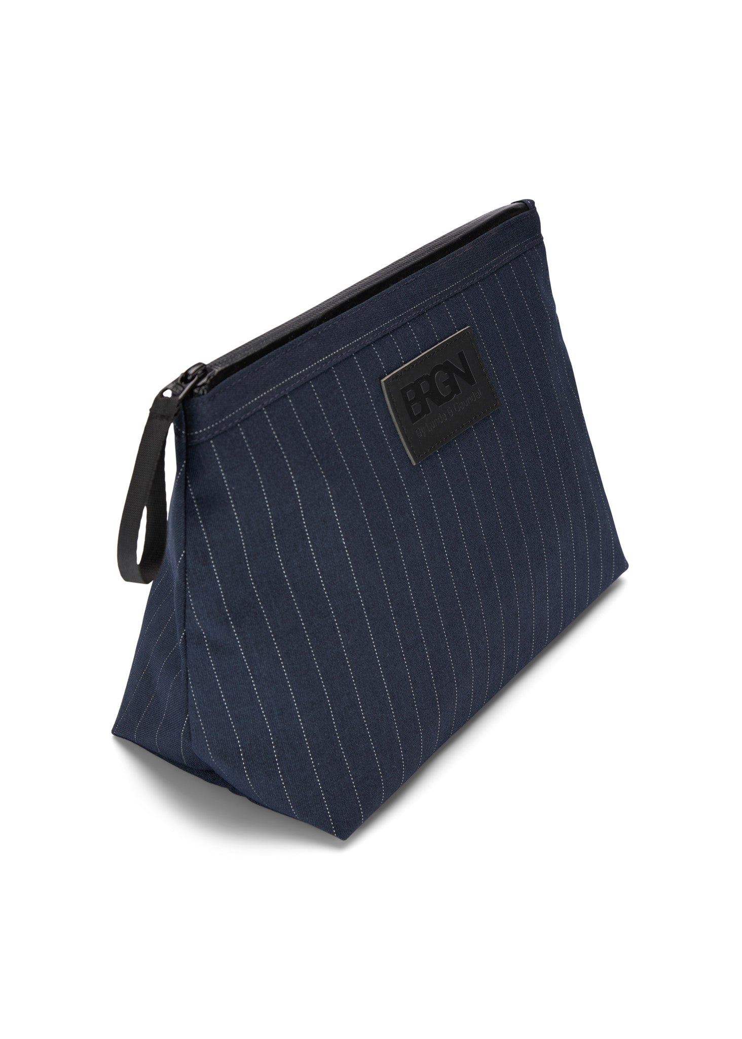 BRGN Large Pouch Accessories 790 Navy Pinstripe