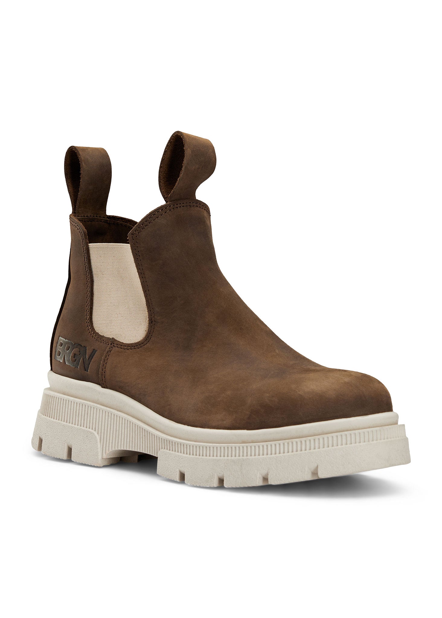 BRGN Low Chelsea Boot Shoes 187 Chocolate Brown / 135 Sand