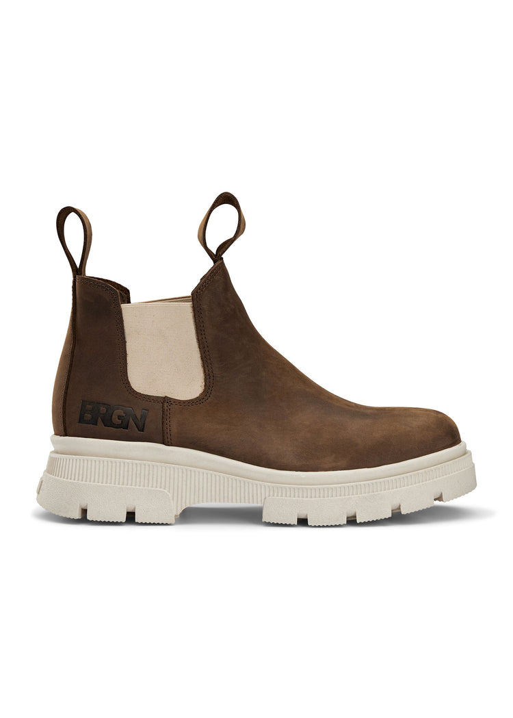 BRGN by Lunde & Gaundal Low Chelsea Boot Shoes 187 Chocolate Brown / 135 Sand