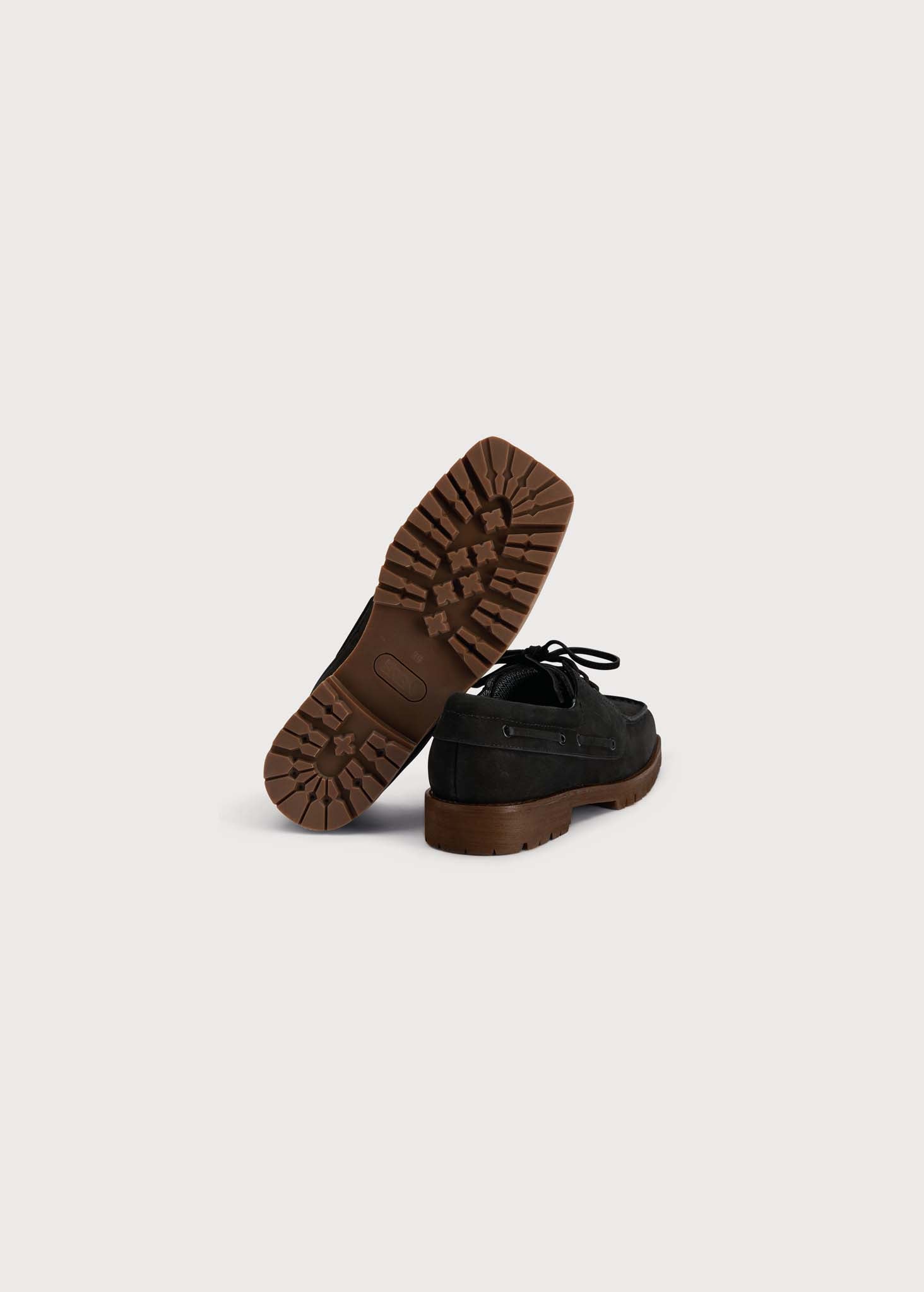 BRGN Men´s Boat Shoes Shoes 095 New Black