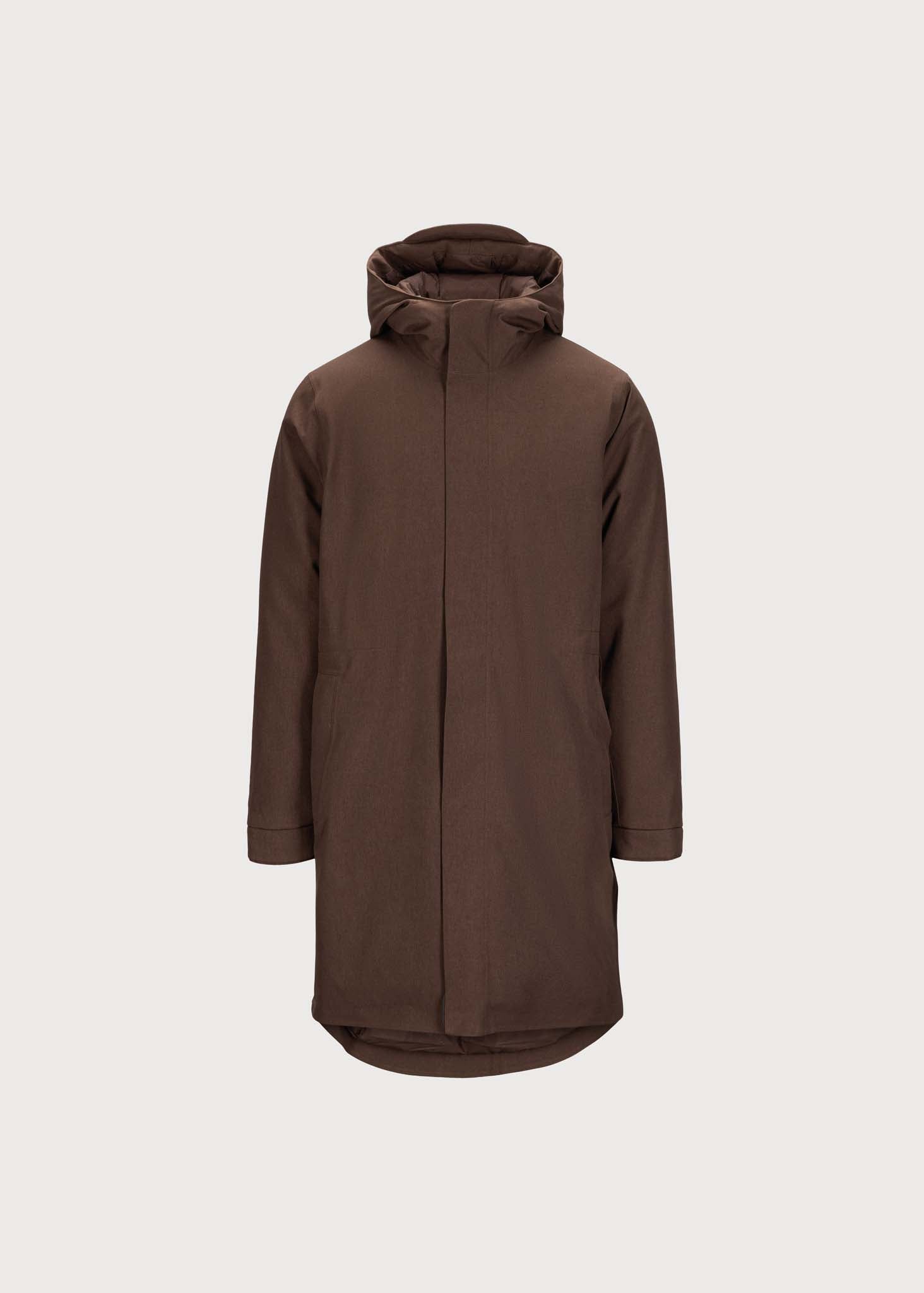BRGN Mens Parka Coats 187 Chocolate Brown