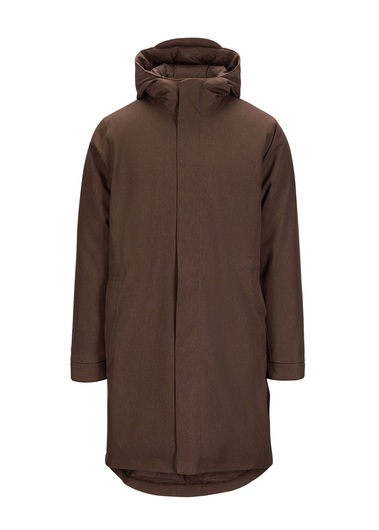 BRGN Mens Parka Coats 187 Chocolate Brown