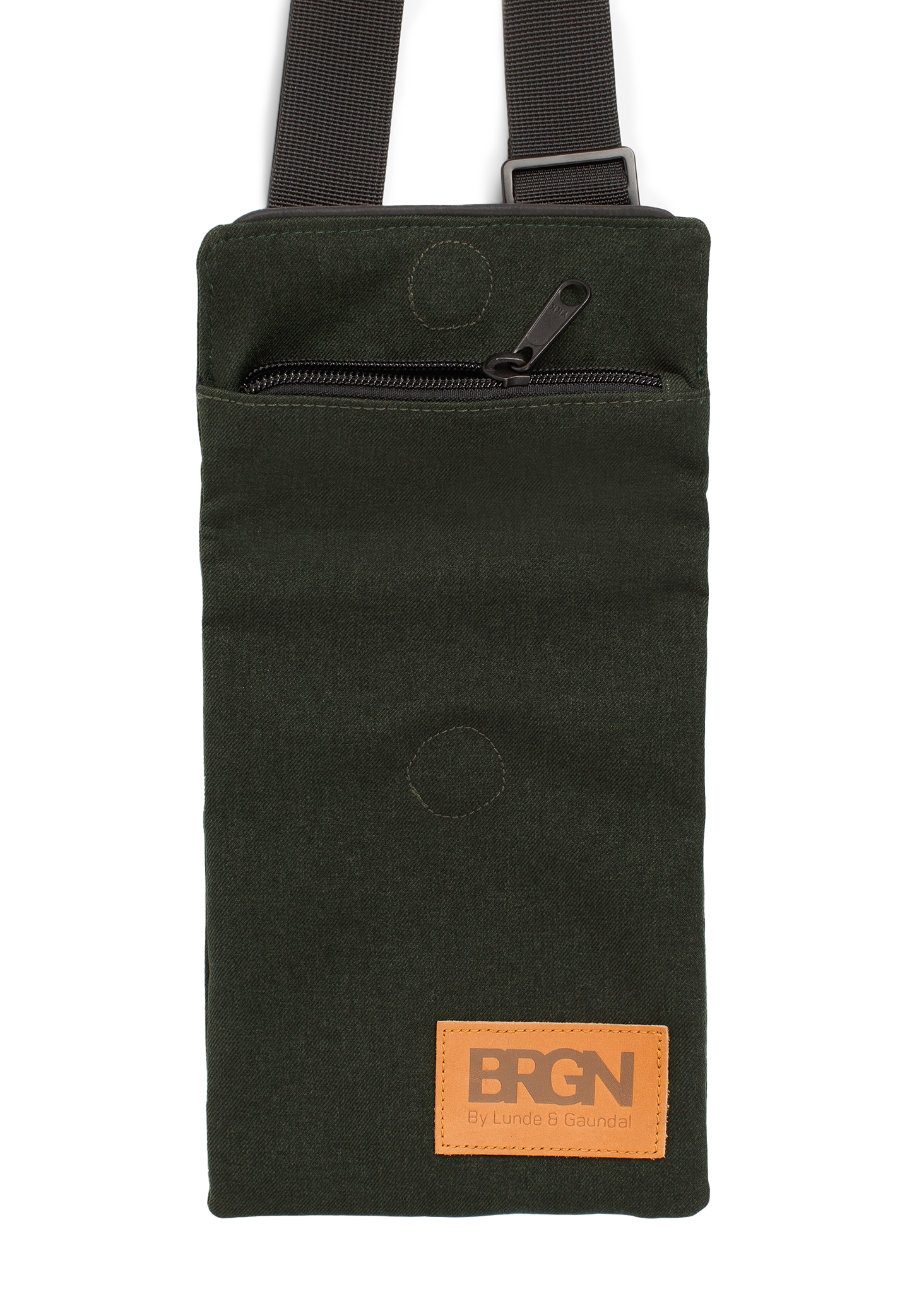 BRGN by Lunde & Gaundal Messenger Purse Accessories 880 Rosin Dark Green