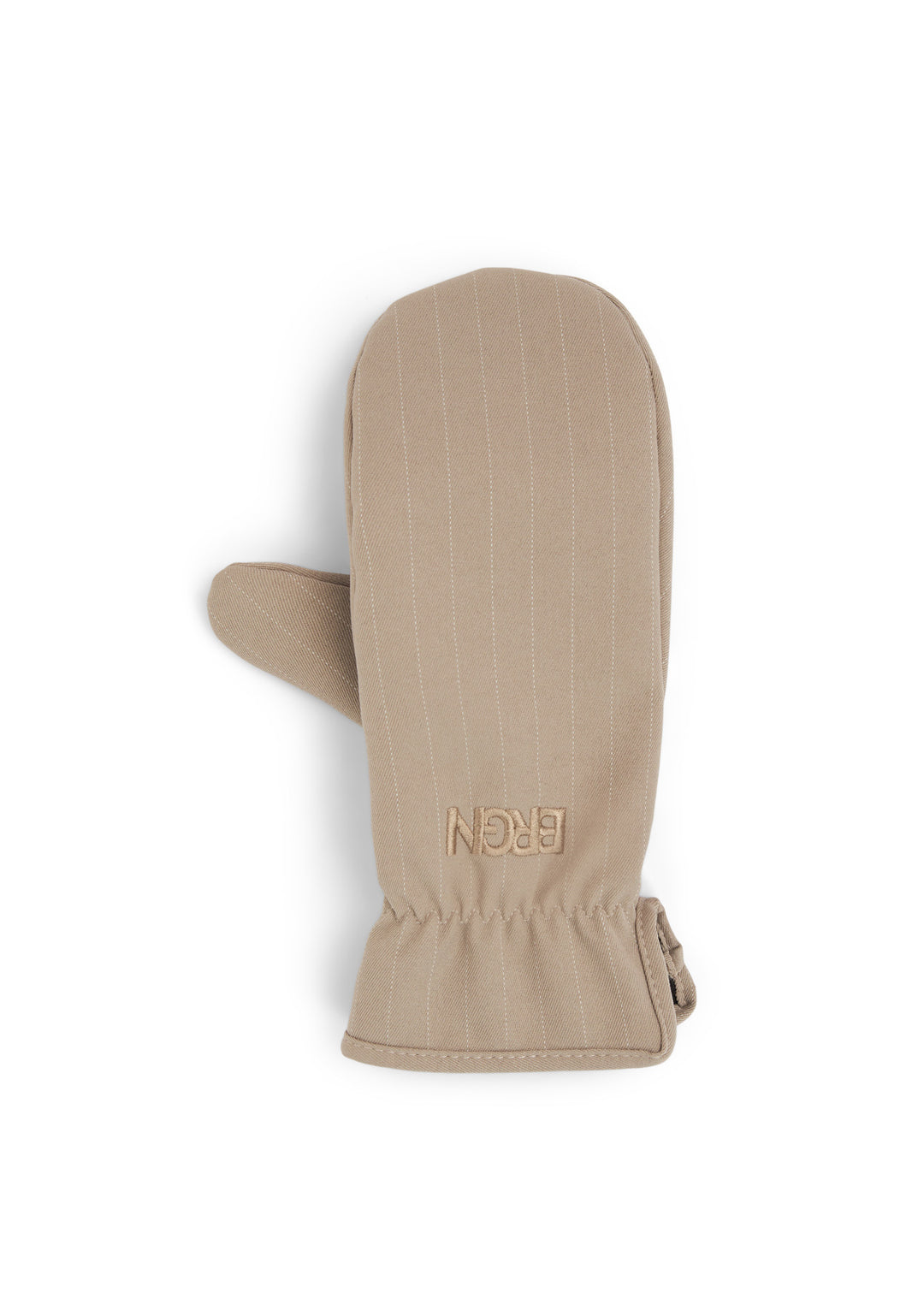 BRGN Mittens Accessories 139 Taupe Pinstripe