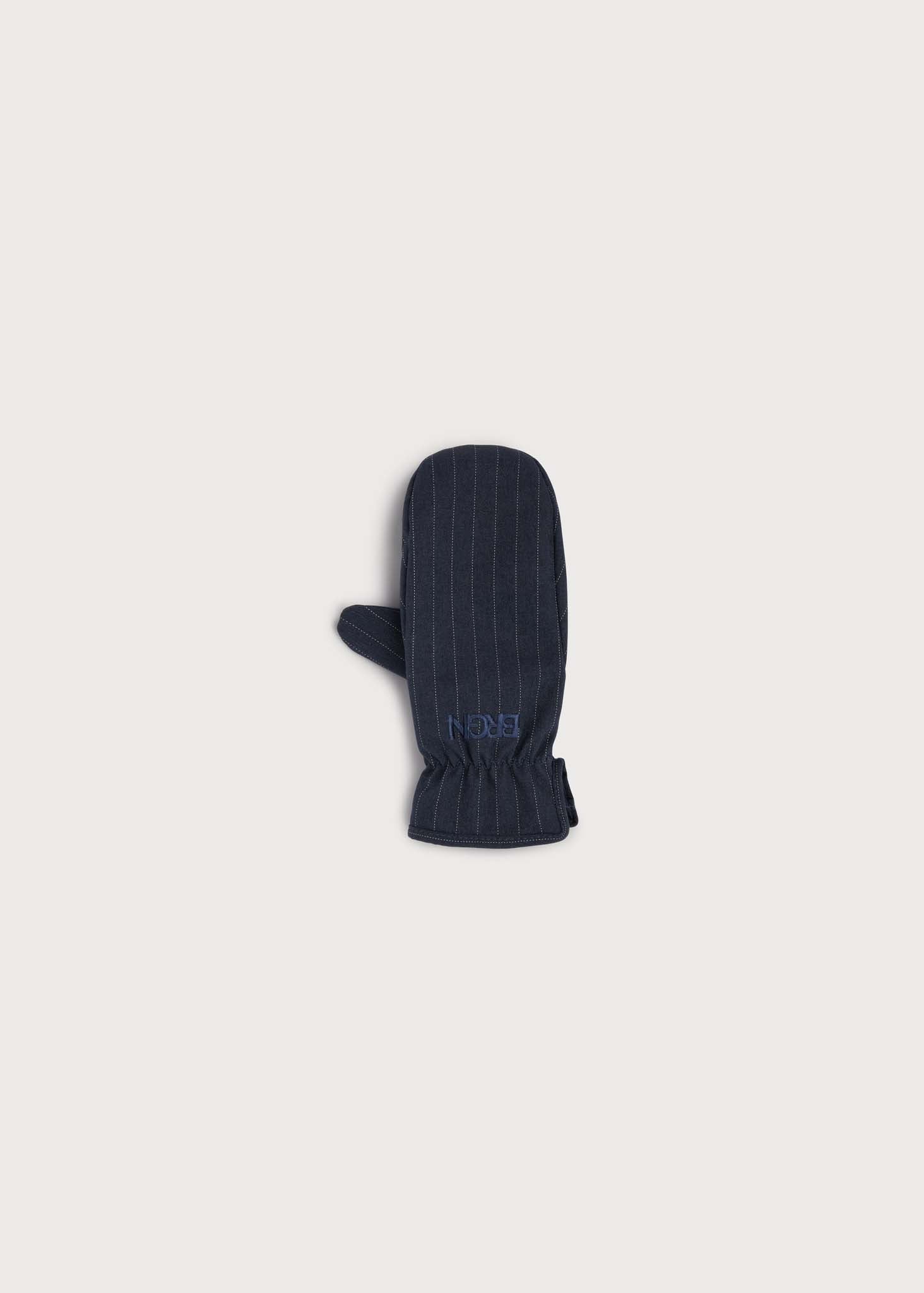 BRGN Mittens Accessories 790 Navy Pinstripe