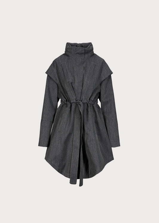 BRGN Monsun Coat Coats 091 Stone Denim