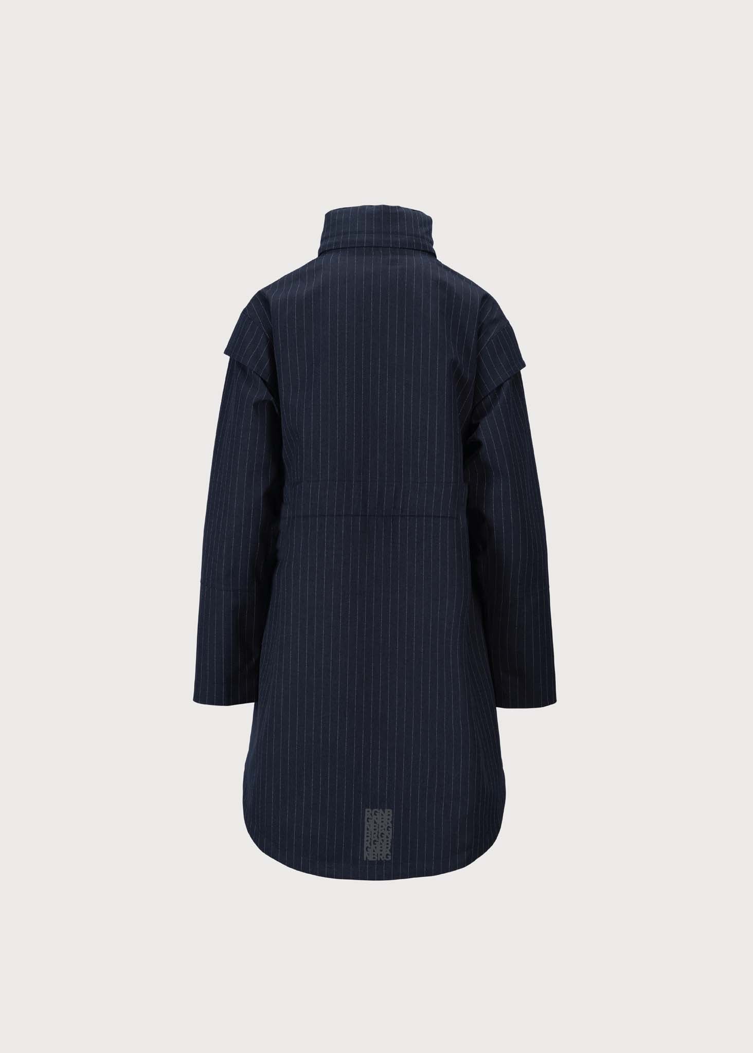 BRGN Monsun Coat Coats 790 Navy Pinstripe