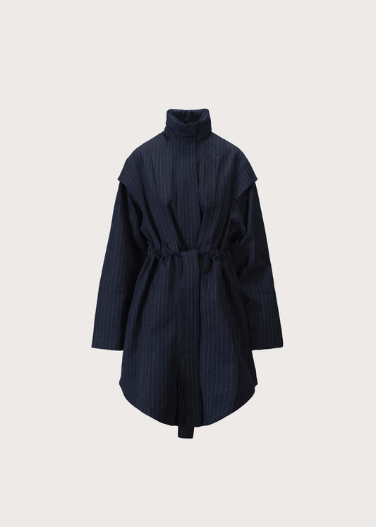 BRGN Monsun Coat Coats 790 Navy Pinstripe