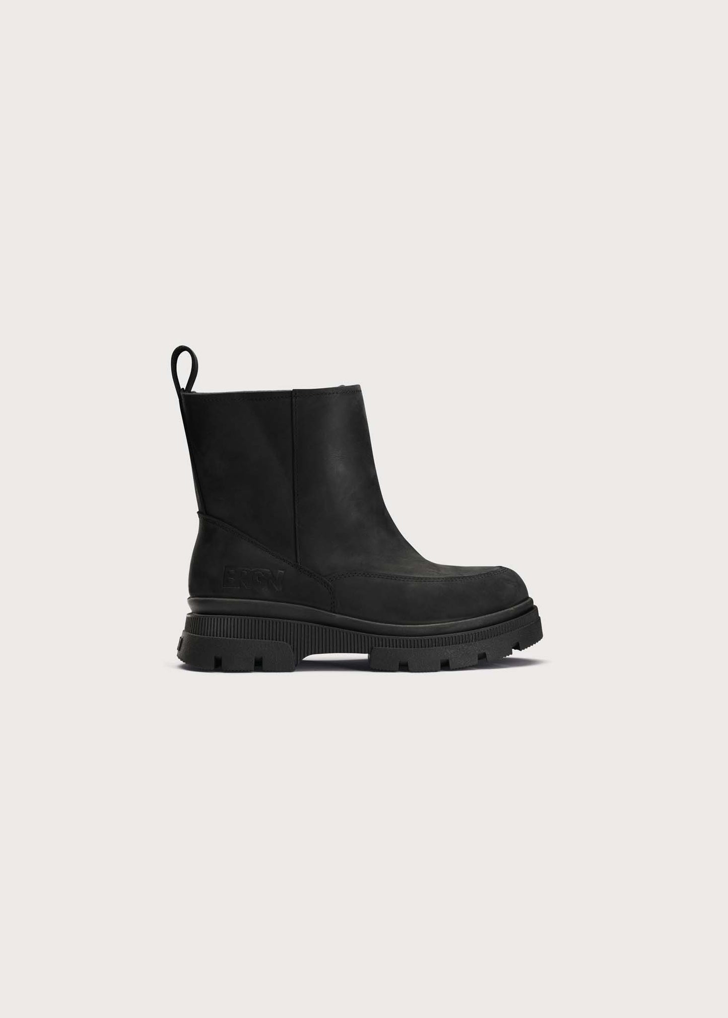 BRGN Pile Slip-in Boots Shoes 095 New Black