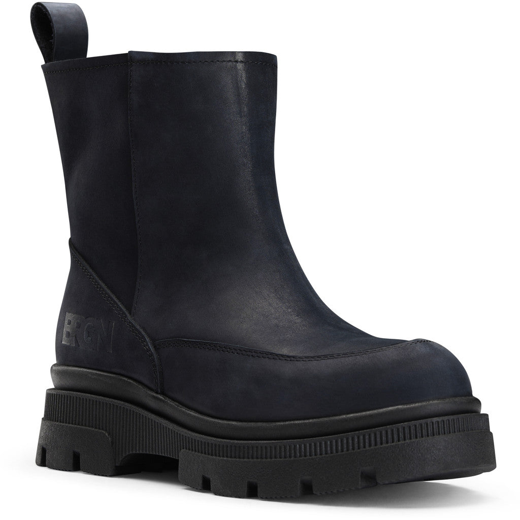 BRGN Pile Slip-in Boots Shoes 795 Dark Navy