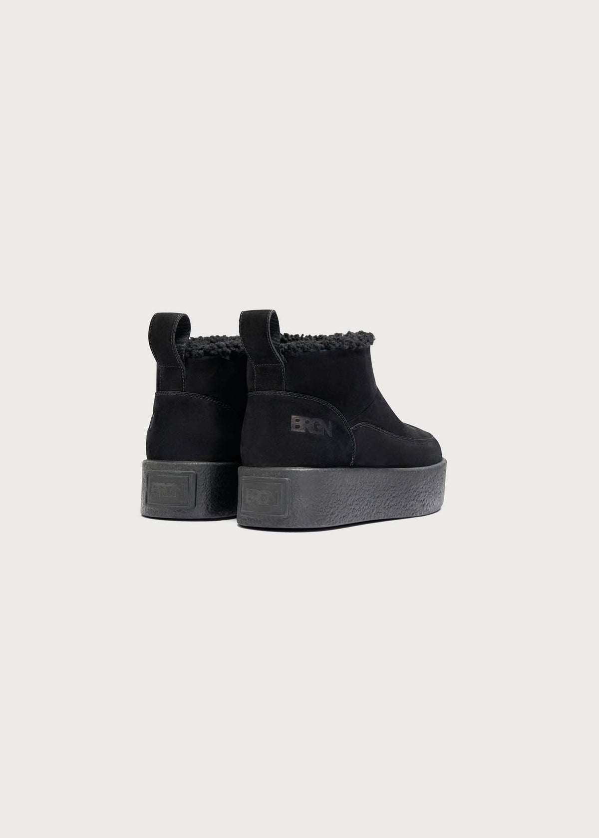 BRGN Platform Slip-in Shoes 095 New Black