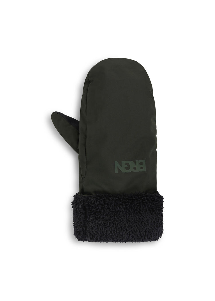 BRGN Puffer Mittens Accessories 880 Rosin Dark Green