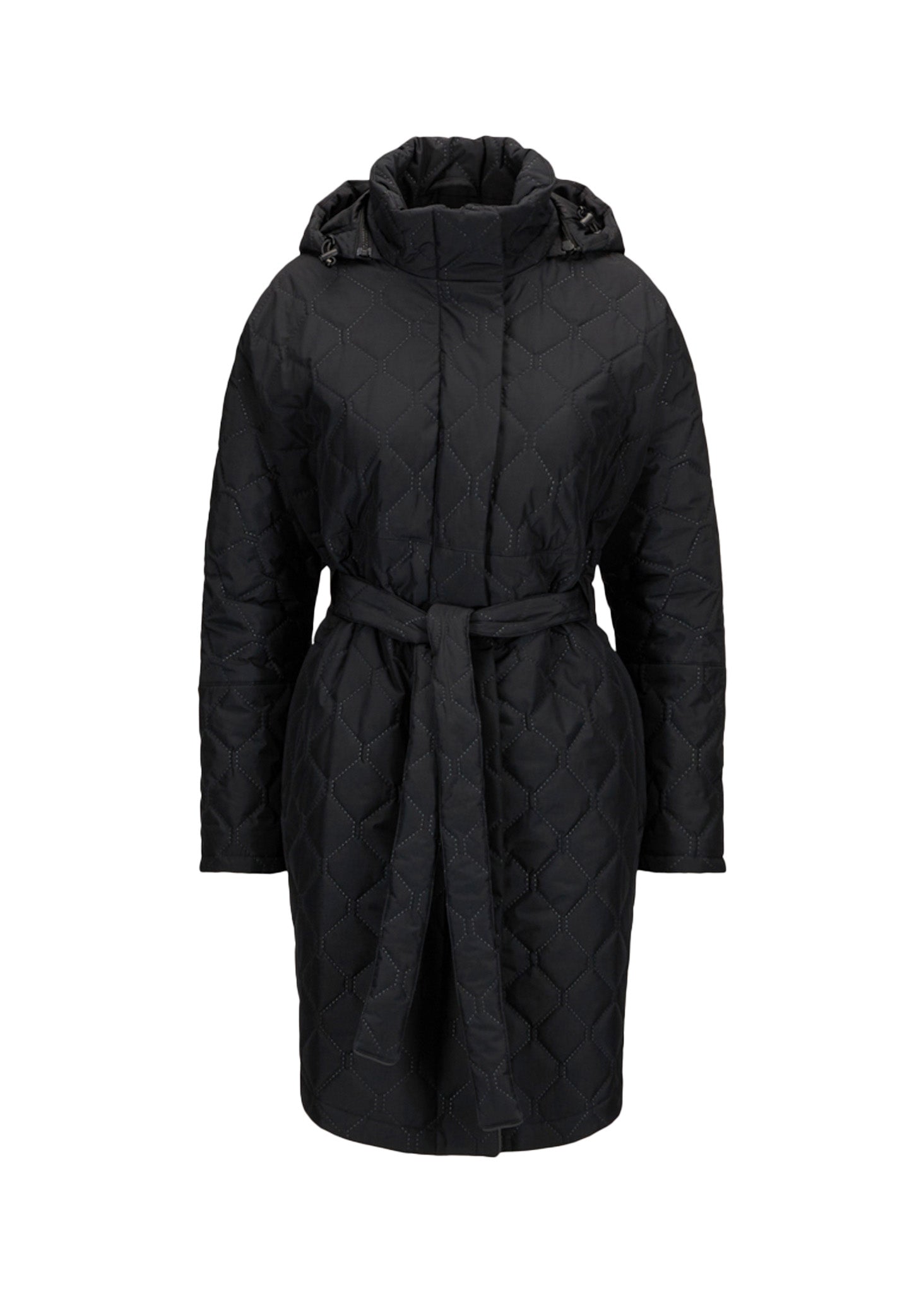 BRGN Quilted Bris Poncho Coats 095 New Black